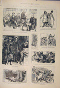 Original Old Antique Print Elections General Election Candidate Gosset 1885