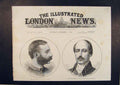 Original Old Antique Print Portrait Alfonson King Spain Serrano Duke Torre 1885