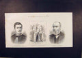 Original Old Antique Print Portrait Dury Jaffray Birmingham Bell Mandalay 1885