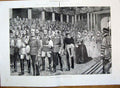 Original Old Antique Print Westminster Abbey Procession Jubilee Festival 1887