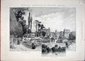 Original Old Antique Print Wilton House Herbert Wiltshire Shakespeare 1887 19th