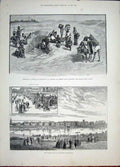 Old Antique Print Burmah Penrose Pouk Bombay Marine Park Lancashire 1887 19th