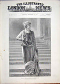 Original Old Antique Print Anderson Mary Hermoine Winter'S Tale Vanderweyde 1887