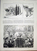 Original Old Antique Print San Remo Madona Della Costa Ireland Drogheda Kildare