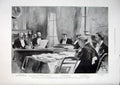 Original Old Antique Print Lothaire Trial Brussels Congo 1896 19th