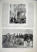 Original Old Antique Print Seppings Wright Dongola Crete Canea Bread 1896 19th