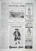 Old Antique Print Advert Quaker Oats Cleveland Holborn Viaduct Sainsburys