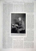 Original Old Antique Print Fred Barnard Photograph 1896 19th Century