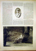 Original Old Antique Print Portrait Anna Williams Gladstone 1897 19th
