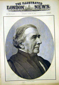 Original Old Antique Print Portrait Dean Vaughan 1897 19th Century