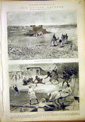 Old Antique Print Soudan Advance Sirdar Newmarket Race Horse Comfrey 1897 19th