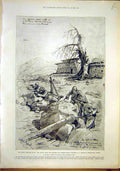 Old Antique Print Indian Frontier Prior Maidan Valley Soudan Advance 1897 19th