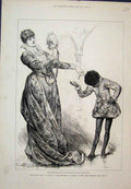 Original Old Antique Print Terry As Portia Merchant Venice Lyceum 1880 Victorian