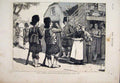 Original Old Antique Print Seaforths Route Marching Fall In 1874 19th
