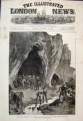 Original Old Antique Print Lundi Khana Kyber Pass Browne Bivouacked 1879 19th