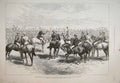 Old Antique Print Lord Wolseley Bidding Farewell Australian Infantry 1885 19th