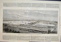 Original Old Antique Print Royal Agricutural Society Kilburn 1879 19th
