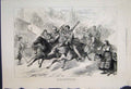 Original Old Antique Print War A Flight From Nicoplis Sketch 1877 19th