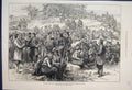 Old Antique Print Herzegovinian Insurgents Wait For Orders East War 1876 19th