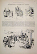 Old Antique Print Westend Hospital Paralysis Epilepsy Welbrck Street 1883 19th
