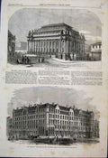 Original Old Antique Print Map Frontiers Austria Russia Roads Rail Towns 1856