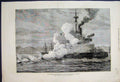 Original Old Antique Print Disaster Hms Thunderer Ismid Marmora Sketch 1879 19th