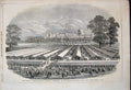 Original Old Antique Print Windsor View Agricultural Show Castle 1851 Sketch