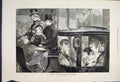 Original Old Antique Print Drury Lane Tom Thumb Carriage Ride Children 1872 19th