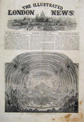 Old Antique Print Pantomine Majestys Theatre Dancing Girls On Stage 1861 19th