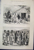 Old Antique Print 1879 News Fall Fort Ali Musjid Punjaub Pioneers Serving 19th