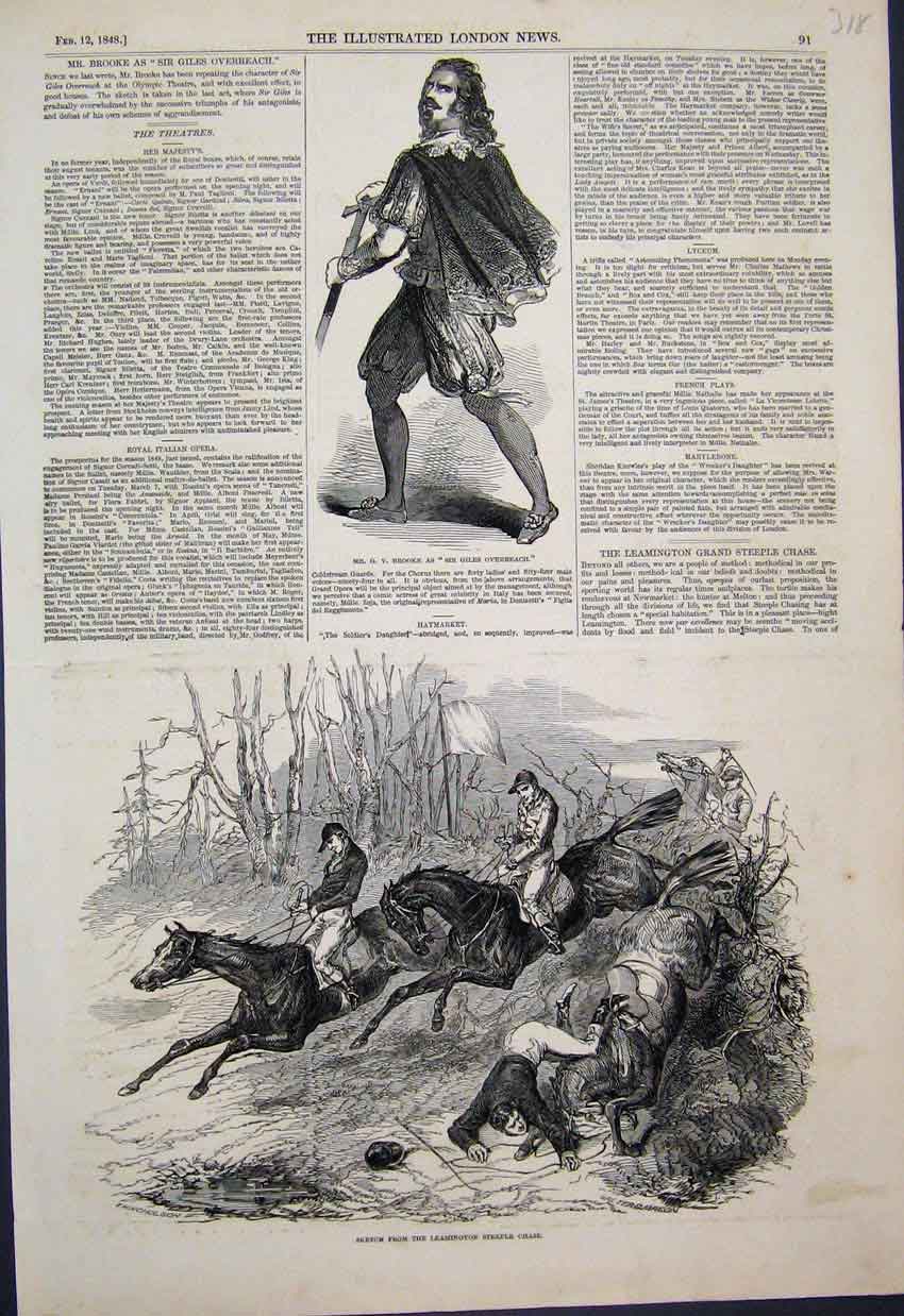 Original Old Antique Print 1851 Earl Ardunel Surrey Willis Rooms St James Sketch