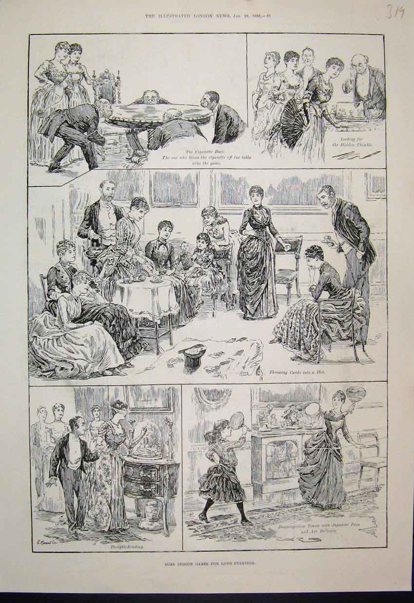 Original Old Antique Print 1848 Leamington Steeple Chase Theatre Giles Overreach
