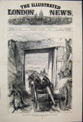 Original Old Antique Print 1888 Indoor Games Cigarette Duel Hide Thimble Tennis