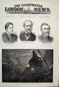 Original Old Antique Print 1884 Rough Weather Railway Late Marquis Hertford 19th