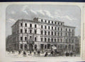 Original Old Antique Print 1867 Thomas Tappling Company Warehouse Gresham Street