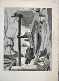 Original Old Antique Print 1882 Sakieh In Middle Egypt Bucket Bearing Water 19th