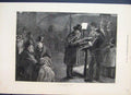 Original Old Antique Print 1871 Examining Passports Dieppe Ferry Port Victorian
