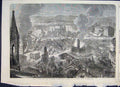Original Old Antique Print 1888 Prince Wales Deer Drive Highlands Kilts Guns
