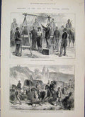Old Antique Print 1877 Hanging Bulgarians Red Crescent Ambulance Blantyre 19th