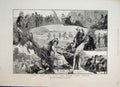 Original Old Antique Print 1881 Sketches Scarborough Esplanade Morning Spa 19th