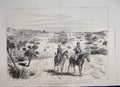Original Old Antique Print 1885 Soudan Redvers Retreat Metammer Korti Victorian