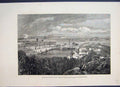 Original Old Antique Print 1879 Queens Journey Italy Landing Ship Cherbourg 19th