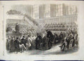 Original Old Antique Print 1870 Trial Prince Pierre Bonaparte In Tours Victorian