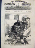 Original Old Antique Print 1876 Royal Trip India Ostrich Passengers Aden 19th