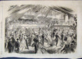 Original Old Antique Print 1868 Ball Royal Alfred Sir Mundy Barbadoes Victorian