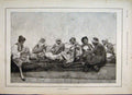 Original Old Antique Print 1892 Moorish Melodies Music Men Fine Art Victorian