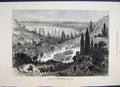 Original Old Antique Print 1877 War Shumla Turkish Horses Army Trees Sketch