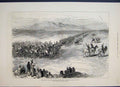 Original Old Antique Print 1879 Afghan War Jellalabad Horses Cheers Victorian