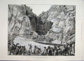Original Old Antique Print 1885 Khartoum Expedition Desert March Gakdui Sketch