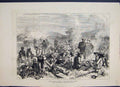Original Old Antique Print 1879 South African Warfare 24 Regiment Halt 19th